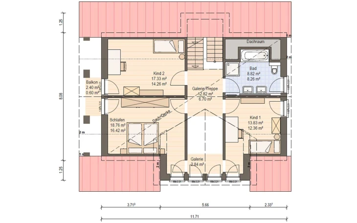 Haas Haus - Musterhaus Haas MH Hirschaid 151 Dachgeschoss