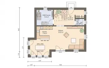 Grundriss Familienhaus Haas S 130 A von Haas Haus