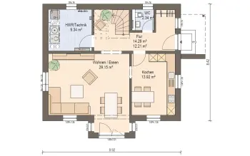 Grundriss Familienhaus Haas S 130 C von Haas Haus