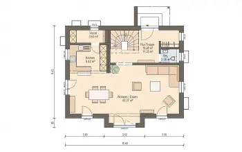 Grundriss Familienhaus Haas S 140 A von Haas Haus