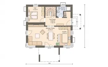Grundriss Familienhaus Haas S 141 B von Haas Haus