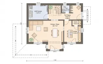 Grundriss Designerhaus Haas S 154 C von Haas Haus