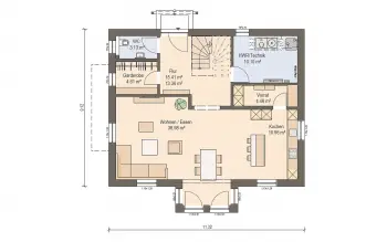 Grundriss Landhaus Haas S 165 A  von Haas Haus