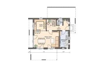 Grundriss Familienhaus Vivo 130 von Haas Haus