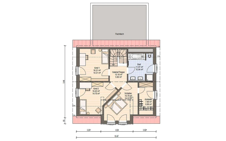 Haas Haus - Musterhaus Haas MH Fellbach 163 Obergeschoss