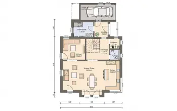 Grundriss Satteldach Haas MH Fellbach 163 von Haas Haus