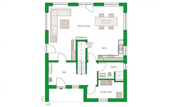 Grundriss Familienhaus Aachen von HELMA