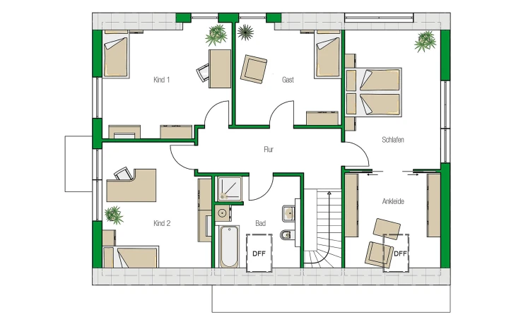 HELMA - Musterhaus Amsterdam Dachgeschoss