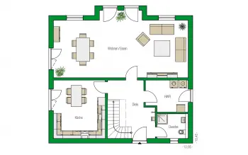 Grundriss Familienhaus Berlin von HELMA