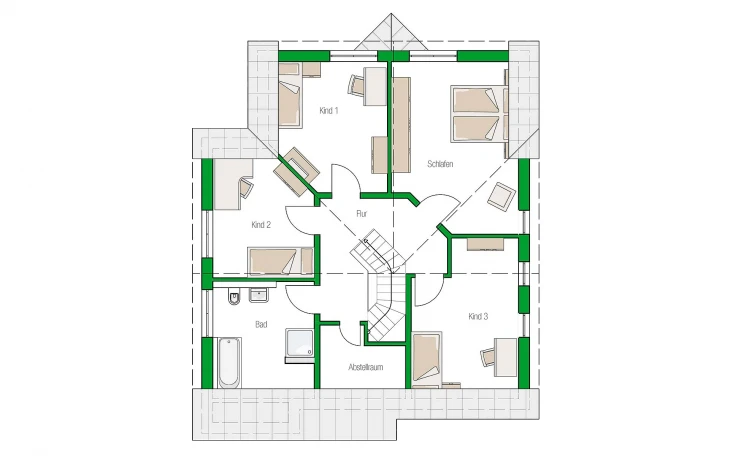 HELMA - Musterhaus Bremen Dachgeschoss