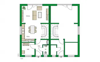 Grundriss Familienhaus Bristol von HELMA