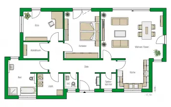 Grundriss Bungalow Cuxhaven von HELMA