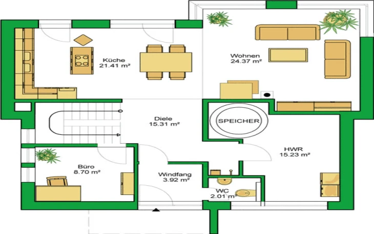 HELMA - Musterhaus EnergieAutarkesHaus Erdgeschoss