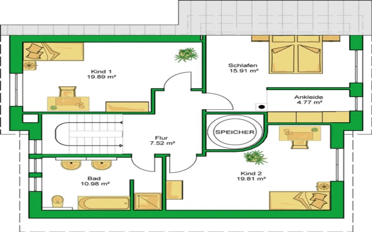 HELMA - Musterhaus EnergieAutarkesHaus Dachgeschoss