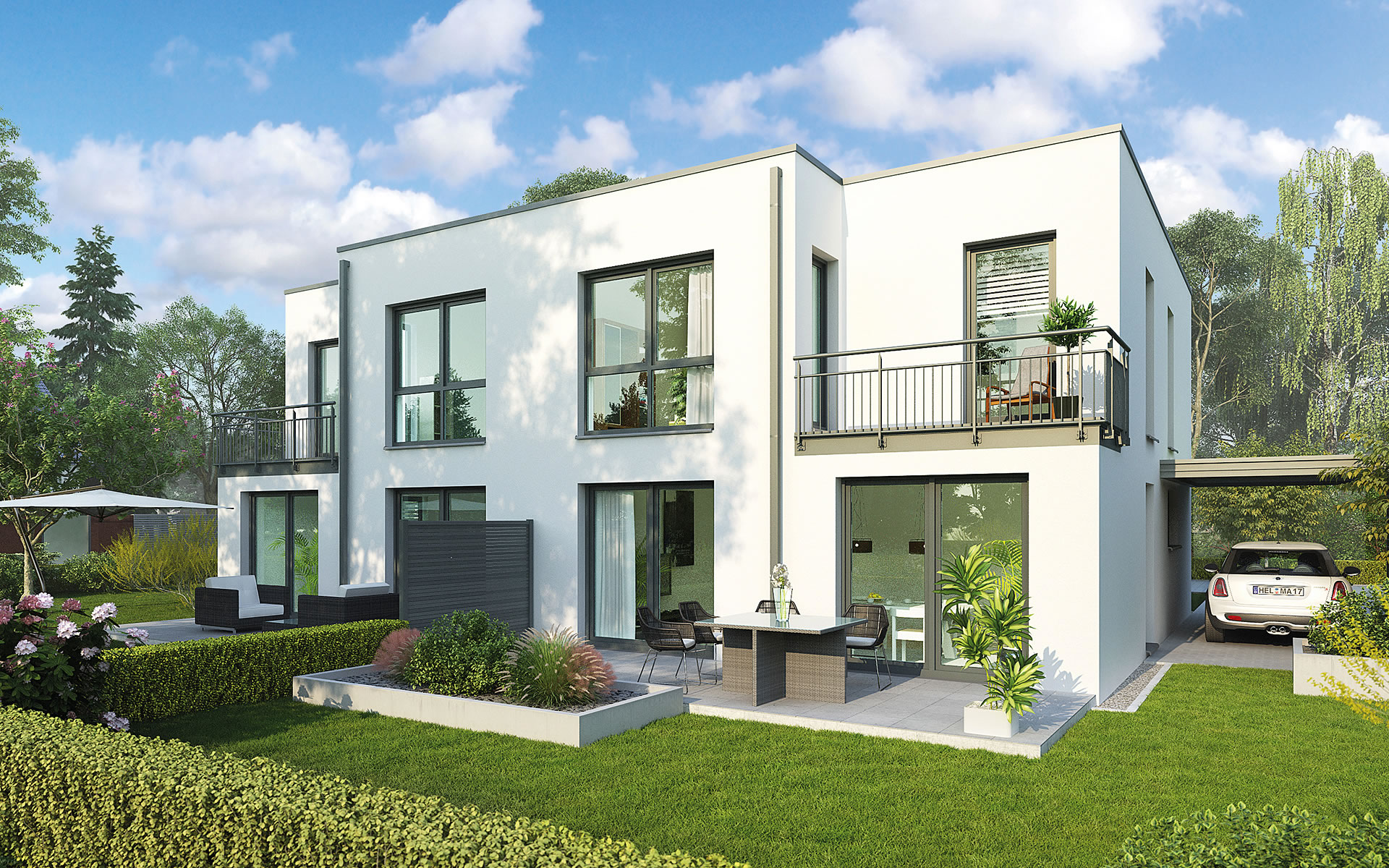 Musterhaus Wohnbeispiele Grundrisse Aller Haustypen Hausbau