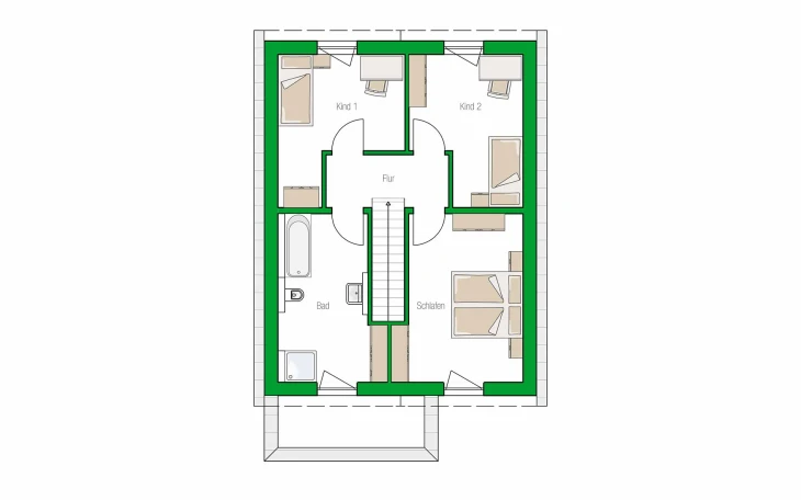 HELMA - Musterhaus Gent Dachgeschoss