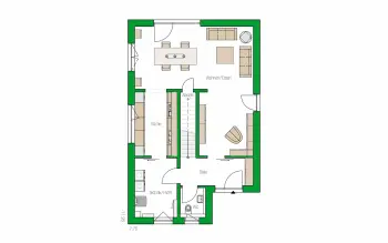 Grundriss Familienhaus Gent von HELMA