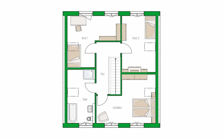 HELMA - Musterhaus Schwerin Dachgeschoss