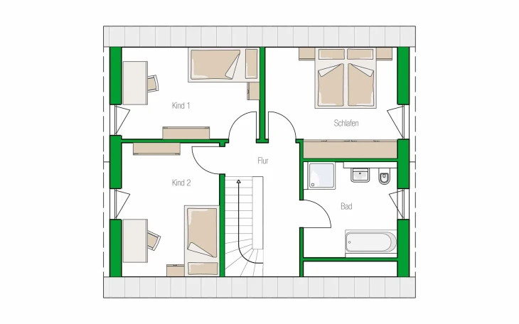 HELMA - Musterhaus Stendal Dachgeschoss