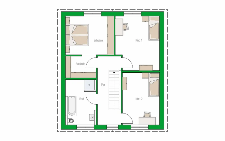 HELMA - Musterhaus Trier Dachgeschoss