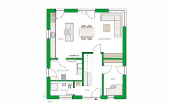 Grundriss Familienhaus Trier von HELMA