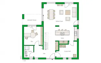 Grundriss Stadtvilla / Villa Lausanne von HELMA