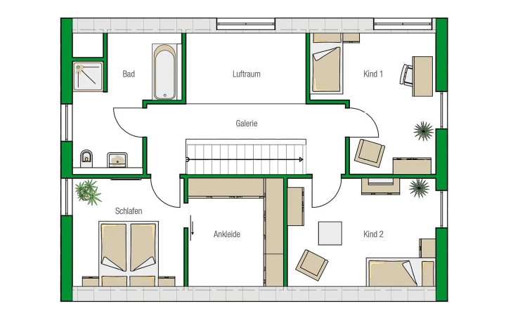 HELMA - Musterhaus Lübeck-Variante Dachgeschoss