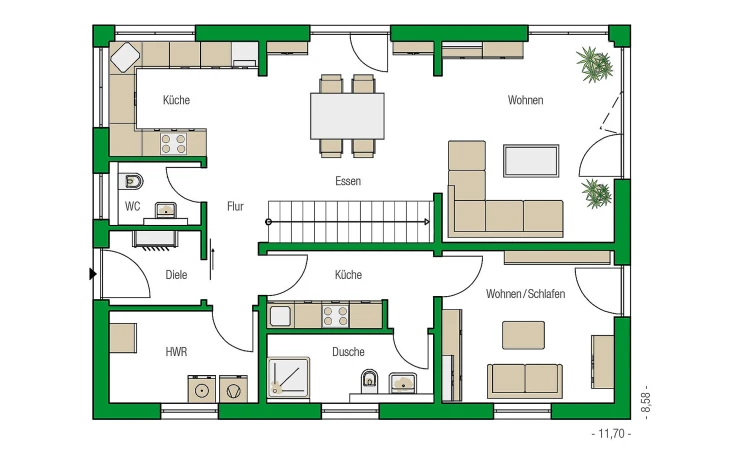 HELMA - Musterhaus Lübeck-Variante Erdgeschoss