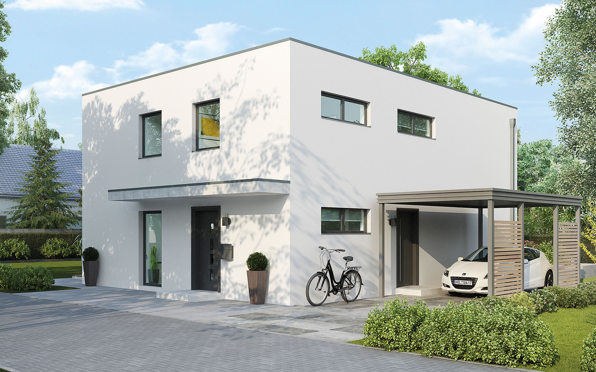 Musterhaus Wohnbeispiele Grundrisse Aller Haustypen Hausbau