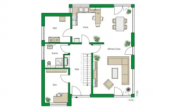 Grundriss Stadtvilla / Villa Madrid von HELMA