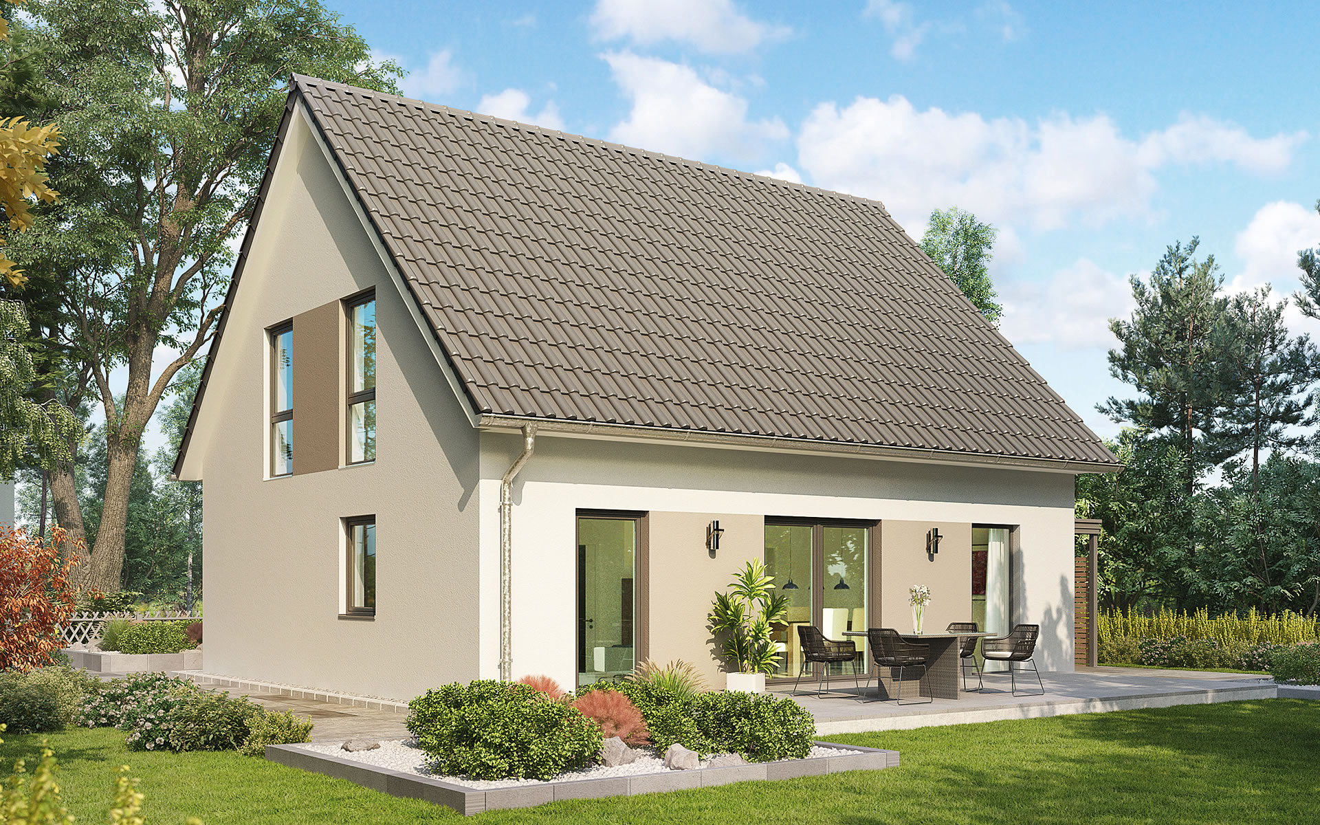 Musterhaus Wohnbeispiele Grundrisse Aller Haustypen Hausbau
