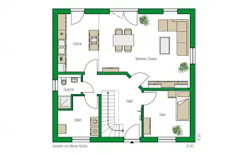 Grundriss Familienhaus Mailand von HELMA