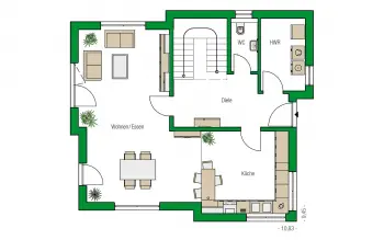 Grundriss Stadtvilla / Villa Malaga von HELMA