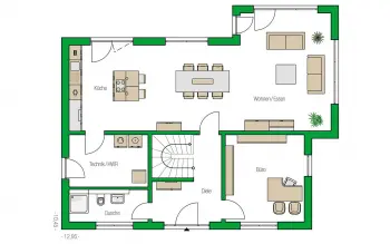 Grundriss Familienhaus Treviso von HELMA
