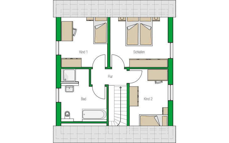 HELMA - Musterhaus Turin Dachgeschoss