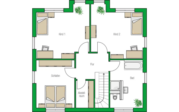 HELMA - Musterhaus Verona Obergeschoss