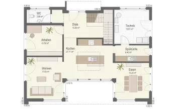 Grundriss Familienhaus Bad Vilbel von Keitel Haus