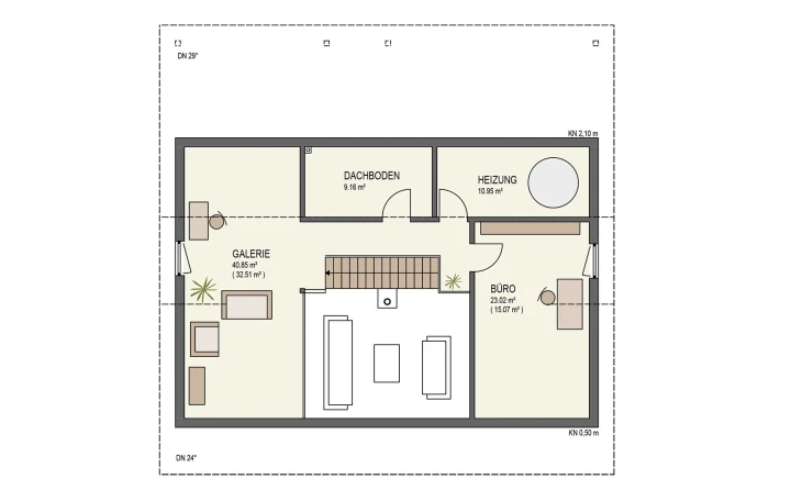 Keitel Haus - Musterhaus Lengwil Dachgeschoss