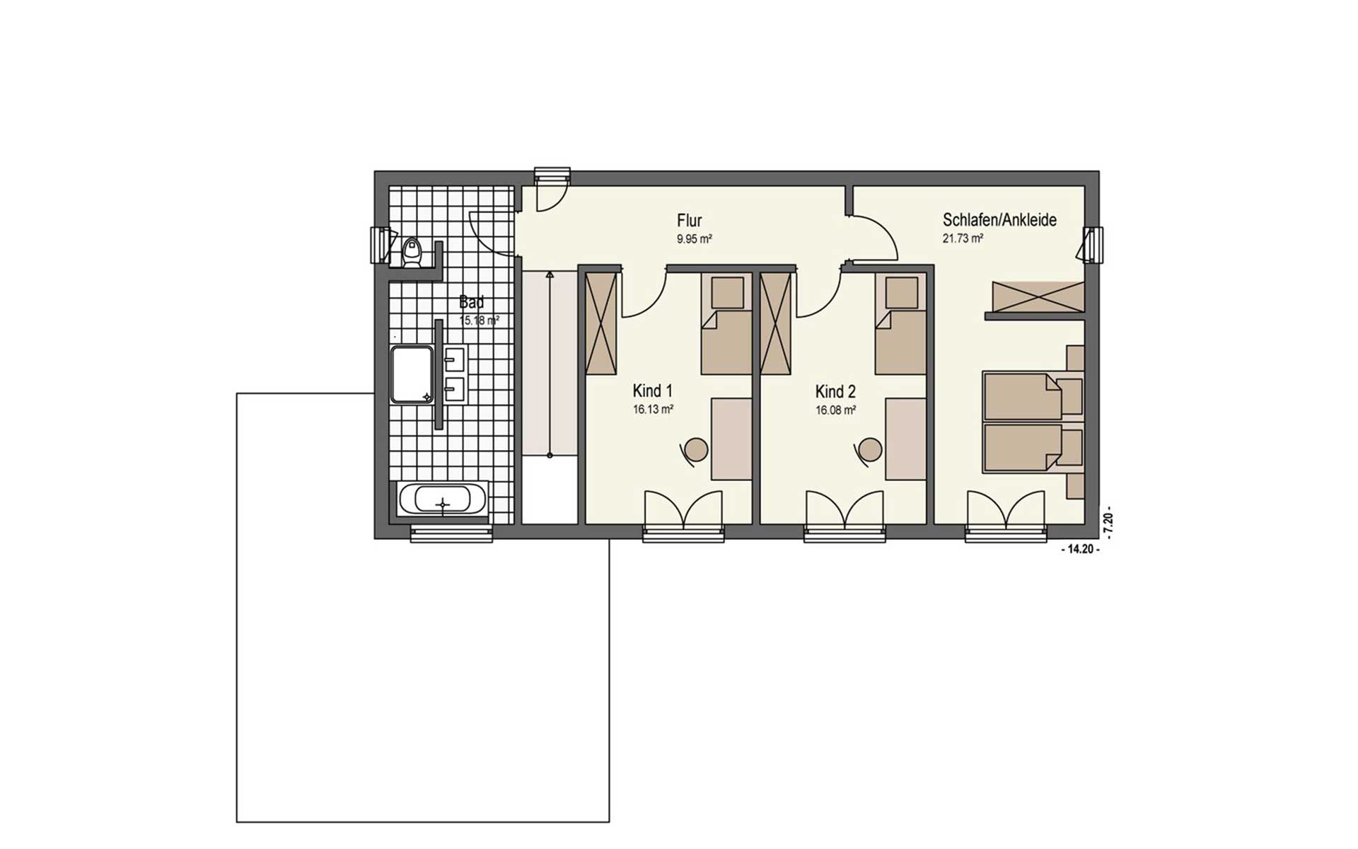 Obergeschoss Märzwiesen von Keitel-Haus GmbH