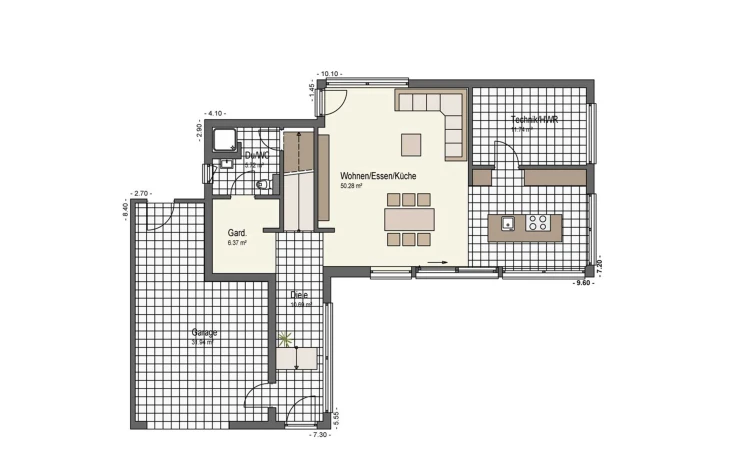 Keitel Haus - Musterhaus Märzwiesen Erdgeschoss