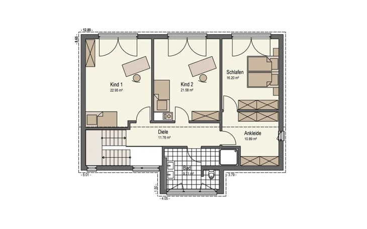 Keitel Haus - Musterhaus Schönborn Dachgeschoss