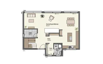 Grundriss Pultdach Schönborn von Keitel Haus