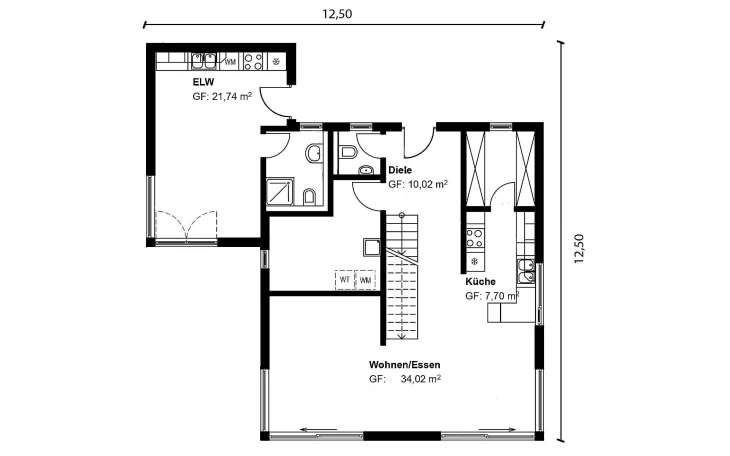 Lehner-Haus - Musterhaus Homestory 314 Erdgeschoss