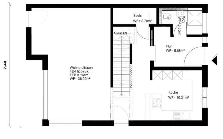 Lehner-Haus - Musterhaus Homestory 343 Erdgeschoss