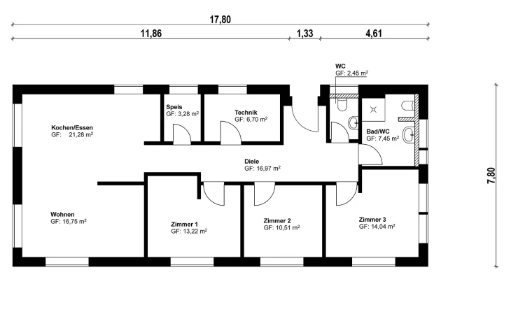 Lehner-Haus - Musterhaus Homestory 381 Erdgeschoss