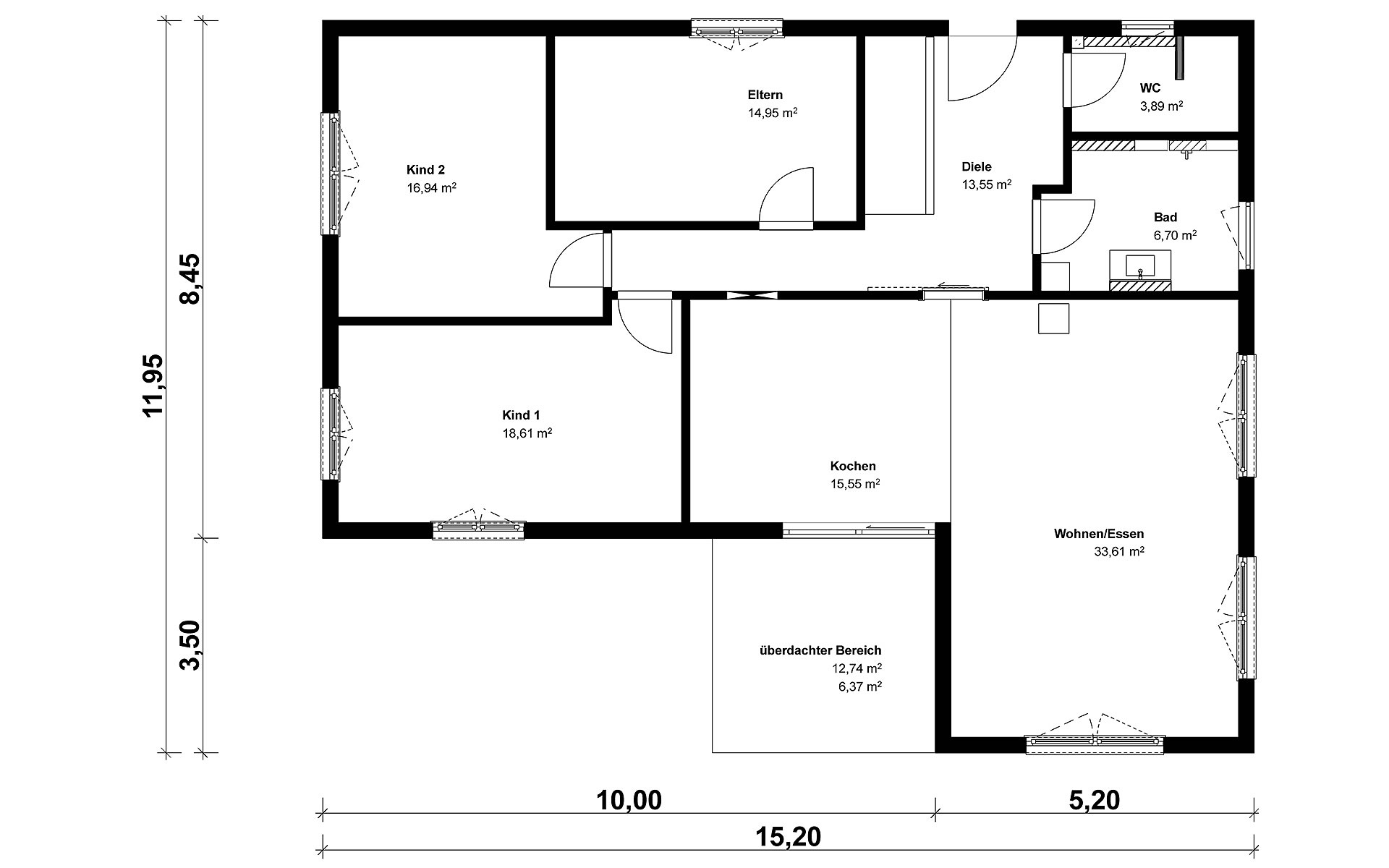 Erdgeschoss Homestory 429 von Lehner-Haus GmbH