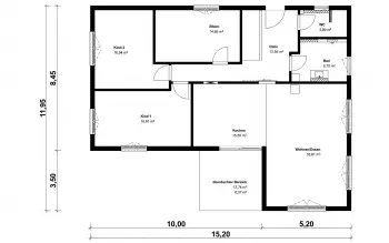 Grundriss Satteldach Homestory 429 von Lehner-Haus