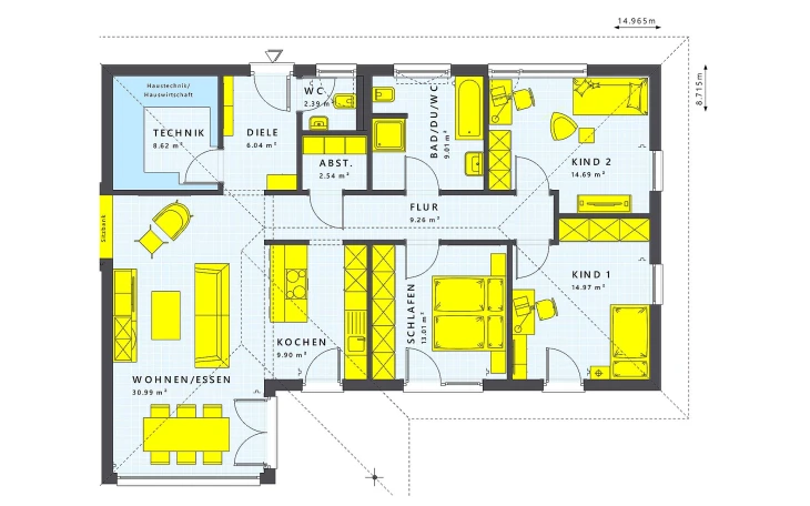 Living Haus - Musterhaus SOLUTION 110 V3 Erdgeschoss