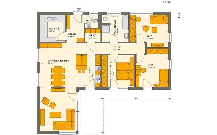 Living Haus - Musterhaus SOLUTION 110 V4 Erdgeschoss
