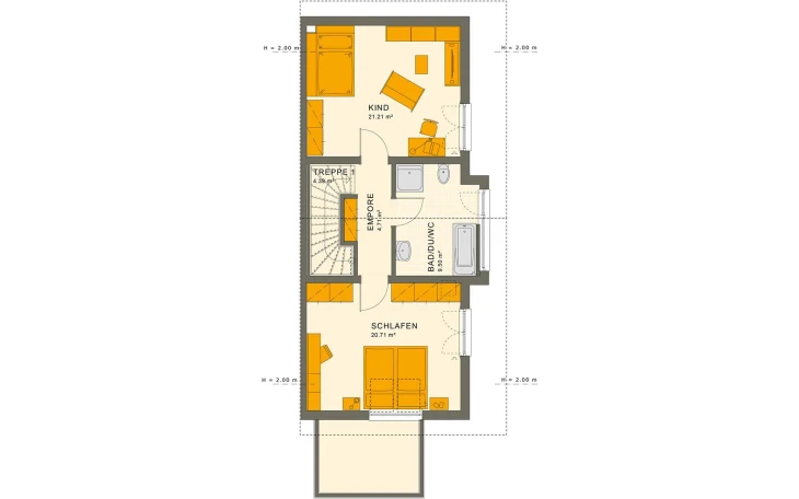 Living Haus - Musterhaus SOLUTION 117 L V3 Dachgeschoss